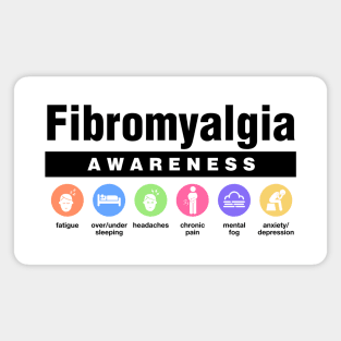Fibromyalgia - Disability Awareness Symptoms Magnet